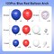 Red White Blue Balloons Arch Garland Kit-123Pcs Confetti Balloon Colorful Balloon for Birthday Anniversary Baby Shower Engagement Wedding Retirement Party Decoration